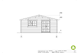 Domek ogrodowy SKAWA SN16, 34mm, 44 mm, 12-36 m2, cena, fasada1