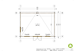 Domek ogrodowy STAW SN17.1, 34mm, 44mm, 12-24 m2, nowoczesne, plan