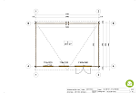 Domek ogrodowy TUREK SN18.1, 34mm, 44mm, 15-24 m2, nowoczesne, plan