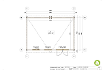 Domek ogrodowy TRESNA SN18, 34mm, 44mm, 15-24 m2, nowoczesne, plan