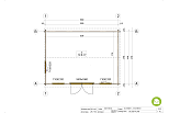 Domek ogrodowy ZAIRA SN20.1, 34mm, 44mm, 16-22 m2, domki producent, plan