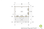 Domek ogrodowy ILAWA SN21.1, 34mm, 58mm, 25-30 m2, gotowe, plan