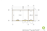 Domek ogrodowy LIWIN SN25.1, 34 mm, 44 mm, 18 m2, producent, plan