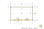 Domek ogrodowy GAJA SN3.2, 44 mm, 8-10 m2, cena, plan