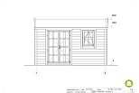 Domek ogrodowy GAJA SN3.2, 44 mm, 8-10 m2, cena, fasada1