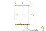 Domek ogrodowy GOLINA SN4, 44 mm, 9-12 m2, domki producent, plan