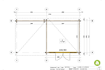 Domek ogrodowy KOCK SN8.2, 34mm, 44mm, 15-18 m2, cena, plan