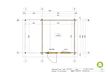 Domek ogrodowy KOLNO SN9, 44 mm, 13m2, domki producent, plan de RDC