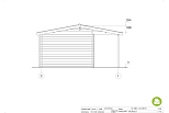Domek ogrodowy KOLNO SN9, 44 mm, 13m2, domki producent, fasade2