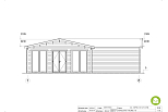 Dom letniskowy RAWICZ VSP58, 89m2, 44mm, 58mm, domki producent, fasada3